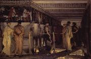 Phidias Showing the Frieze of the Parthenon to his Friends (mk23) tadema